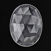 CRYSTAL ROSE CUT OVAL CAB 20X15MM 11.58 Cts.