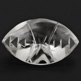 CRYSTAL CROSS CONCAVE BACK MARQUISE (DES#102) 20X12MM 9.29 Cts.