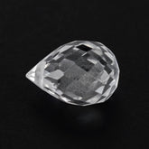 CRYSTAL FACETED DROPS (FULL DRILL 0.60MM) 6X4MM 0.65 Cts.
