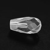 CRYSTAL FACETED DROPS (HALF DRILL 0.50MM) 6X3MM 0.57 Cts.