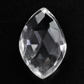 CRYSTAL ROSE CUT BRIOLETTE IRREGULAR ONION SHAPE 14X9MM 3.09 Cts.