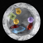 CRYSTAL WITH IN SIDE STONE CUT ROUND 16MM 11.12 Cts.