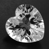 CRYSTAL CONCAVE CUT HEARTS (DES#79) 12MM 5.80 Cts.