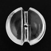 CRYSTAL LENTIL ROUND WITH CARVED BELT (FULL DRILL 1MM) (DES#25) 10MM 2.83 Cts.