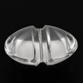 CRYSTAL LENTIL ROUND WITH CARVED BELT (FULL DRILL 1MM) (DES#25) 14MM 8.10 Cts.