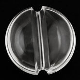 CRYSTAL LENTIL ROUND WITH CARVED BELT (DES#25) (FULL DRILL 1MM) 14MM 7.58 Cts.