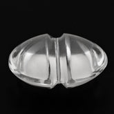 CRYSTAL LENTIL ROUND WITH CARVED BELT (DES#25) (FULL DRILL 1MM) 14MM 7.58 Cts.