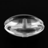 CRYSTAL LENTIL ROUND WITH CARVED BELT (FULL DRILL 1MM) (DES#25) 12MM 5.07 Cts.