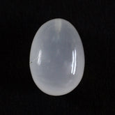 ROCK CRYSTAL QUARTZ PLAIN EGG (HALF DRILL) 14X10MM 9.64 Cts.