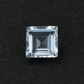 CRYSTAL QUARTZ MACHINE CUT SQUARE 6X6MM 0.99 Cts.