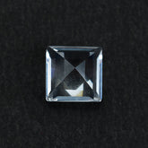CRYSTAL QUARTZ MACHINE CUT SQUARE 6X6MM 0.99 Cts.