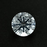 CRYSTAL ROCK QUARTZ CONCAVE CUT ROUND (WHITE)(CLEAN) 12.00X12.00 MM 5.49 CTS