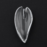 CRYSTAL LENTIL FANCY HEART (HALF DRILL) 19X9MM 4.41 Cts.