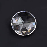CRYSTAL ROSE CUT BRIOLETTE ROUND 20MM 19.38 Cts.