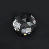 CRYSTAL ROSE CUT ROUND CAB (HIGH DOME) 18MM 21 Cts.