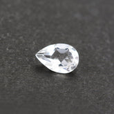 CRYSTAL CUT PEAR 9X6MM (WHITE/CLEAN) 1.38 Cts.