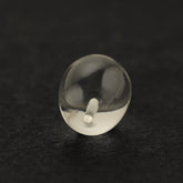 CRYSTAL PLAIN EGG (DES#54) HALF DRILL 11X8MM 5.24 Cts.