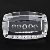 CRYSTAL BUBBLE LINE CUSHION (DES#124) 16X10MM 7.60 Cts.
