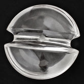 CRYSTAL LENTIL ROUND WITH CARVED BELT (DES#25) (FULL DRILL) 15MM 8.05 Cts.