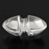 CRYSTAL LENTIL ROUND WITH CARVED BELT (DES#25) (FULL DRILL) 15MM 8.05 Cts.