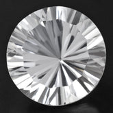 CRYSTAL CONCAVE STRAIGHT FACET ROUND (DES#77) 14MM 8.79 Cts.