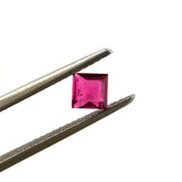 RUBELLITE CUT SQUARE 4MM 0.48 Cts.