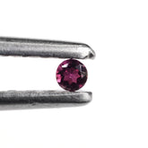 RUBELLITE CUT ROUND (VERY DARK/SI) 1.80MM 0.03 Cts.
