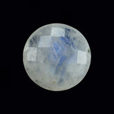 RAINBOW MOONSTONE CHECKER BRIOLETTE ROUND (CLOUDY)(SOME BLACK SPOT) 12.00X12.00 MM 4.36 Cts.