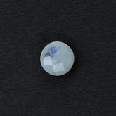 RAINBOW MOONSTONE CHECKER BRIOLETTE ROUND (CLOUDY)(VERY LOW POWER) 8.00X8.00 MM 1.88 Cts.