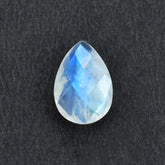 RAINBOW MOONSTONE CHECKER BRIOLETTE PEAR (SEMI CLOUDY)( NICE BLUE SHINE) 10.00X7.00 MM 1.61 Cts.