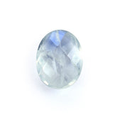 RAINBOW MOONSTONE CHECKER CUT BRIOLETTE OVAL (SEMI CLOUDY) 10.00X8.00 MM 2.24 Cts.