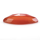 RED ONYX ROSE CUT MARQUISE CAB 30X15MM 19.15 Cts.