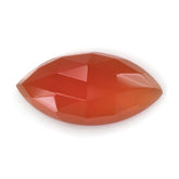 RED ONYX ROSE CUT MARQUISE CAB 30X15MM 19.10 Cts.