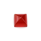 RED ONYX PYRAMID SQUARE CAB 5MM 0.88 Cts.