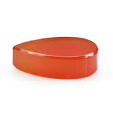 RED ONYX PLAIN PEAR PLATE 21.50X15.50MM 18.50 Cts.