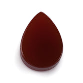 RED ONYX PLAIN PEAR PLATE 21.50X15.50MM 18.32 Cts.