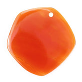 RED ONYX IRREGULAR PLAIN FANCY PLATE (FULL DRILL) 33MM 17.45 Cts.
