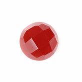 RED ONYX CHECKER ROUND CAB 6MM 0.98 Cts.