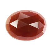 RED ONYX ROSE CUT OVAL CAB 16X12MM 8.19 Cts.