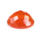 RED ONYX FLOWER CUT ROUND CAB 6MM 0.68 Cts.