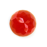 RED ONYX FLOWER CUT ROUND CAB 6MM 0.68 Cts.