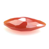 RED ONYX ROSE CUT BRIOLETTE IRREGULAR SHIELD 14X9MM 2.86 Cts.
