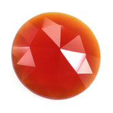 RED ONYX ROSE CUT BRIOLETTE ROUND 10MM 2.04 Cts.