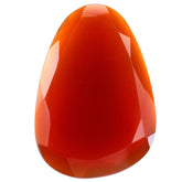 RED ONYX STEP CUT IRREGULAR PEAR 32X22MM 22.30 Cts.
