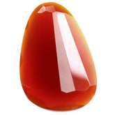 RED ONYX STEP CUT IRREGULAR PEAR 32X22MM 22.30 Cts.