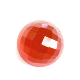 RED ONYX CHECKER CUT BULLET CAB (LIGHT) 10MM 5.65 Cts.