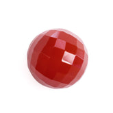 RED ONYX CHECKER CUT BULLET CAB (DARK) 10MM 5.85 Cts.