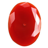 RED ONYX TABLE CUT OVAL CAB (FULL DRILL) 17.50X13MM 2.99 Cts.
