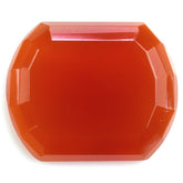RED ONYX STEP CUT CUSHION CAB 16X13MM 6.00 Cts.
