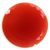 RED ONYX TABLE CUT FLAT BOTTOM ROUND 25MM 14.55 Cts.